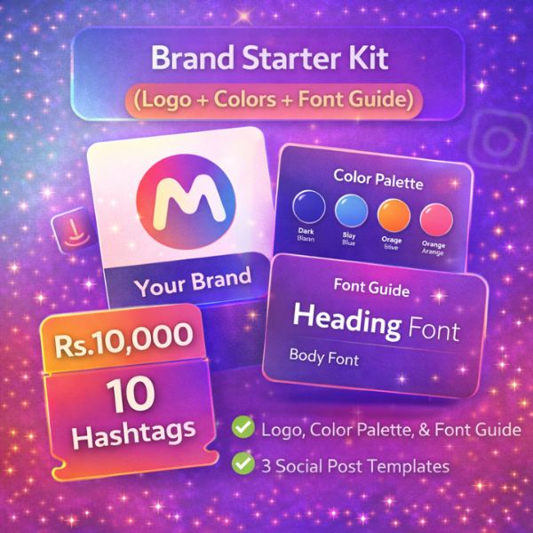 Brand Starter Kit (Logo + Colors + Font Guide)